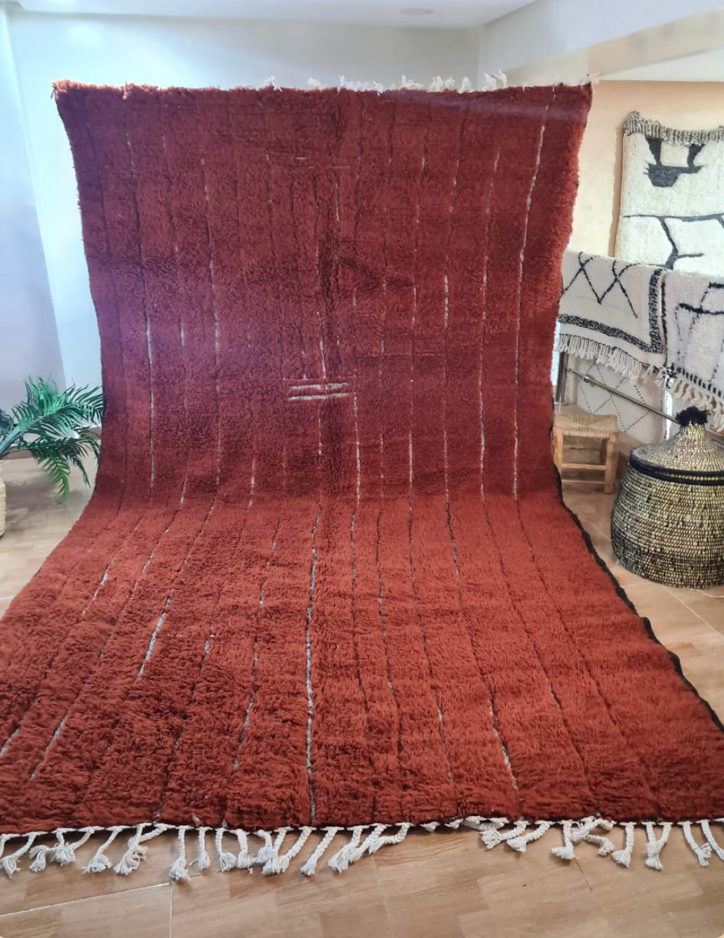 Vloerkleed Rood-bruin Beni Ouarain 250-150